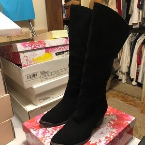 Black suede leather boots from Soft Surroundings Chinese laundry size 8